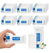 HAIFOTRVA 10 Pack Mini Travel Size Bar Soap Bulk,0.53 oz/15 grams Individually Wrapped Small Disp...