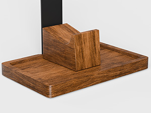 Solid Walnut Wood Headphone Stand with Controller Holder|2-in-1 Gaming Desk Organizer|for PS5