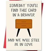 Funny Anniversary Card Gifts for Men, Happy Birthday & Anniversary Greeting Card for Him Husband ...