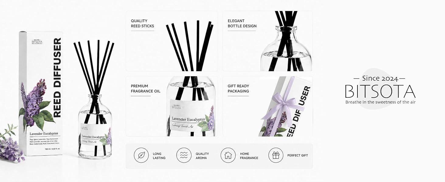 bitsota reed diffuser