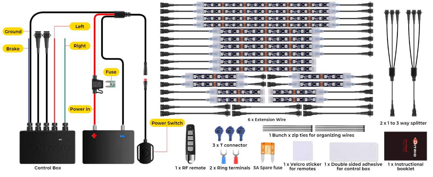 A+4 M18AP led motorcycle lights