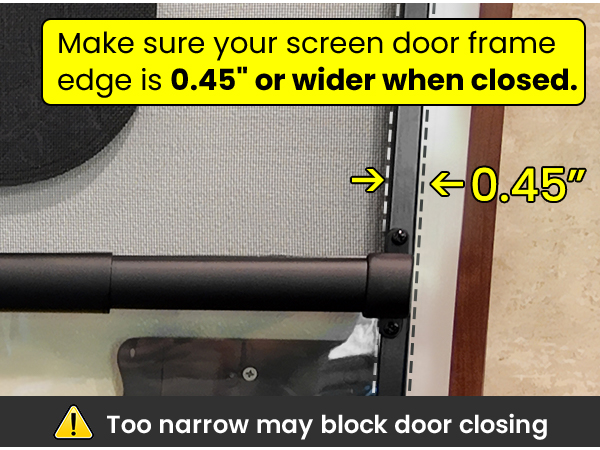 RV Screen Door Handle Grab Bar