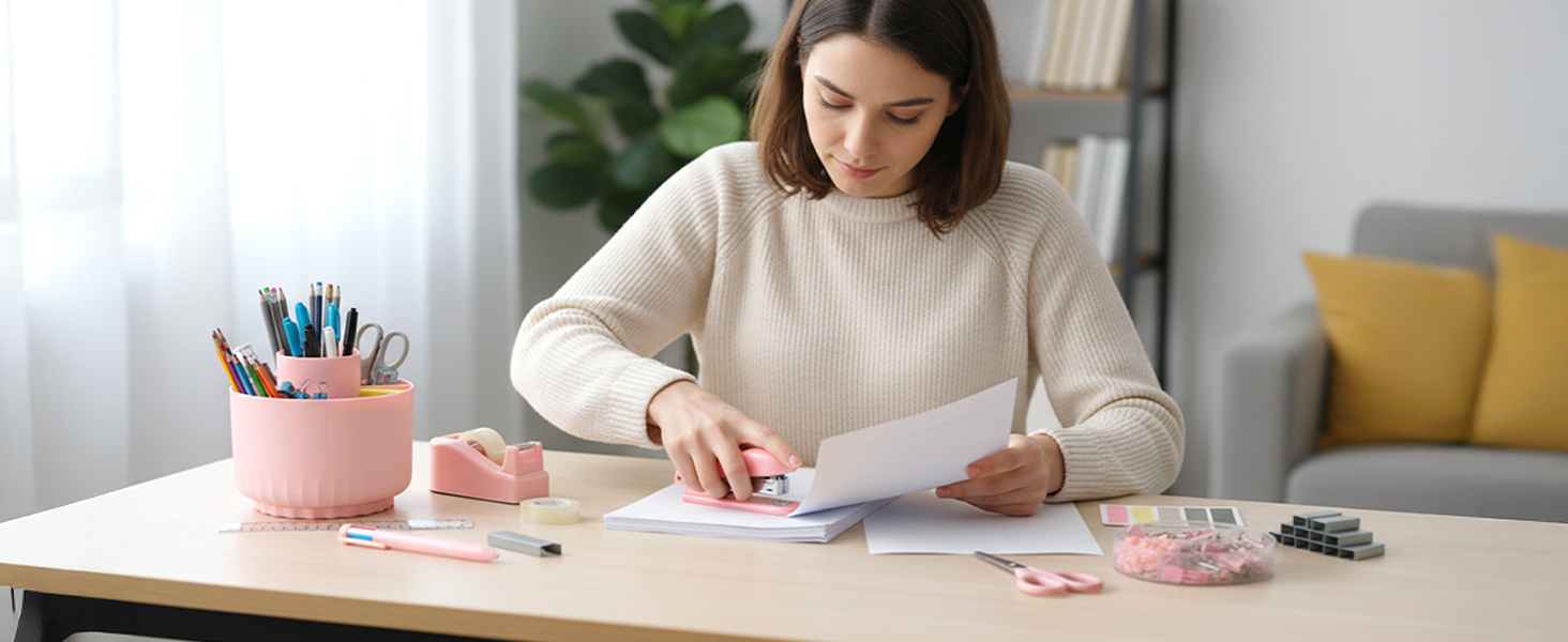 Pink Desk Accessories