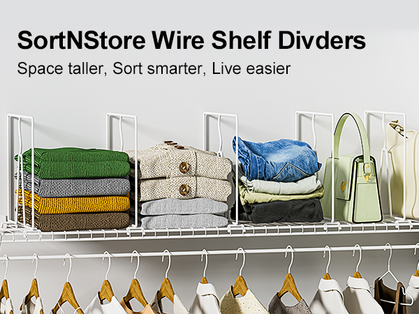 wire shelf divider
