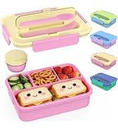 Caperci 50oz Larger Bento Box for Kids - Reinforced Leakproof Lunch Box Containers for Kids, Buil...