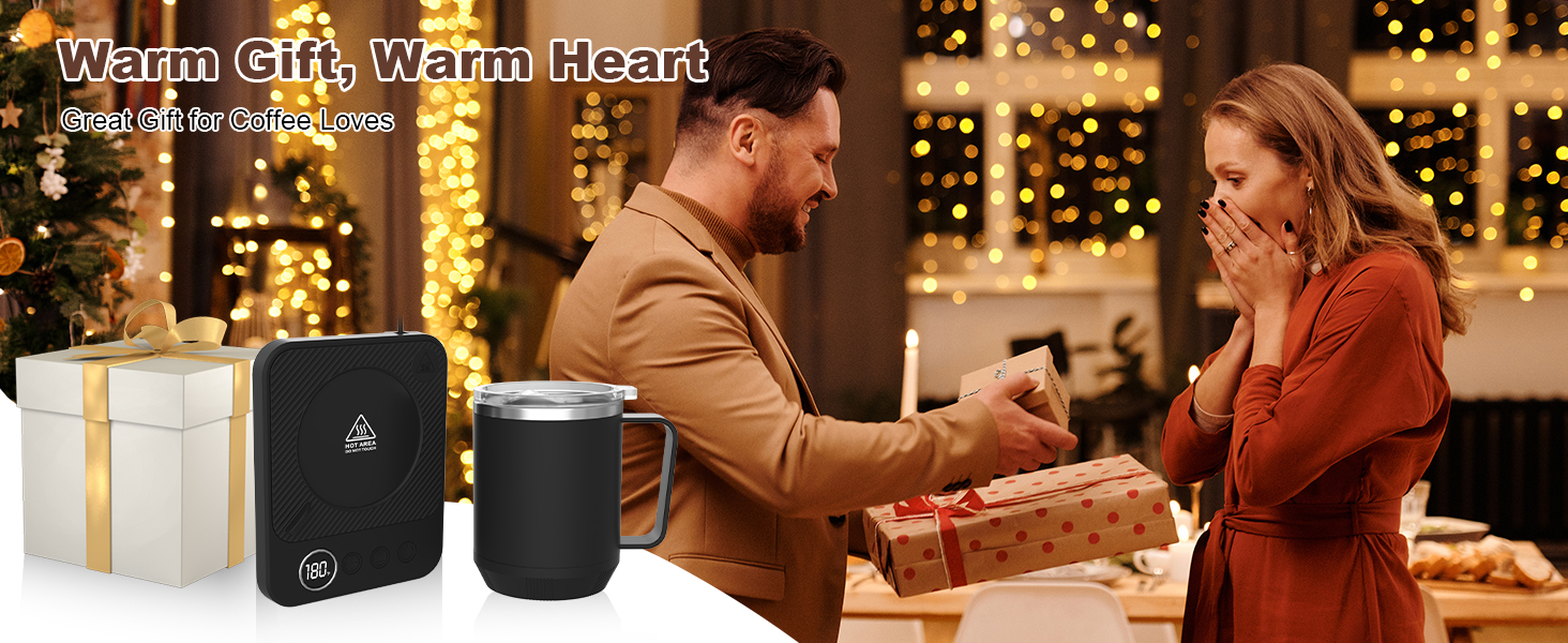 Coffee Mug Warmer Set for Desk, Coffee Cup Warmer with Auto Shut OffTimer, Coffee Mug Cup Heater