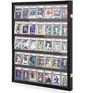 WELIDAY Graded Sports Card Display Case - 35 Baseball Sports Card Display Frame with UV Protectio...