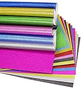 20Sheets Glitter Cardstock Paper 10 Colors A4 Card Stock Sparkles Decorative Craft Scrapbook for ...