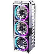 GeeekPi New Raspberry Pi Cluster Case, Raspberry Pi Rack Case Stackable Case with Cooling Fan 120...