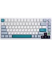 GK GAMAKAY TK75 V2 75% Silent Mechanical Keyboard with TFT Screen | Hot Swap RGB Bluetooth 5.0/2....