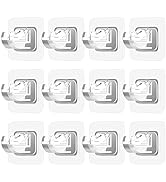 Lightarea 12 Pcs No Drill Curtain Rod Brackets No Drilling Self Adhesive Curtain Rod Holder Curta...