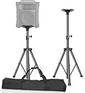 OUKMIC PA Speaker Stands Pair,Professional Speaker Stand Set with Adjustable Height from 38 to 71...