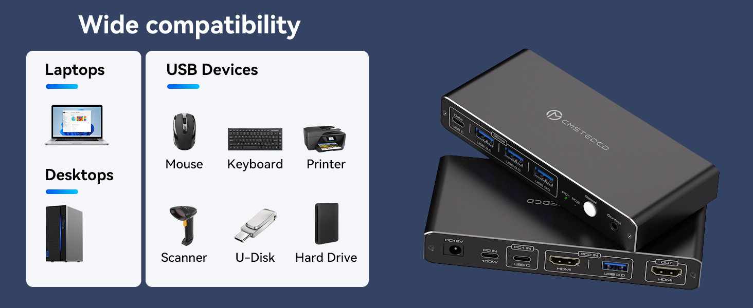 Wide compatibility