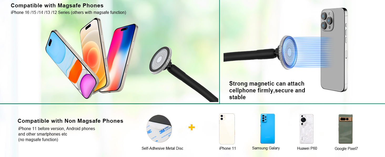 Magsafe gooseneck phone mount