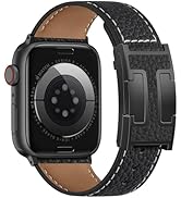 Adorve Leather Magnetic Watch Band for Apple Watch Bands Women 38mm 40mm 41mm 42mm 44mm 45mm 46mm...