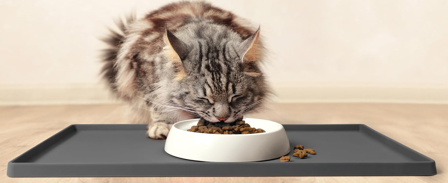 cat food mat feeding pet silicone waterproof placemat bowl water bowls for floors dog matt mats cats