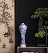Antique blue and white porcelain vase