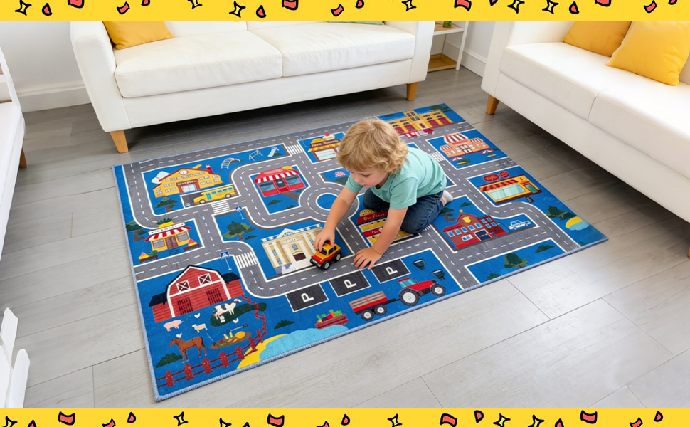 kids road rug