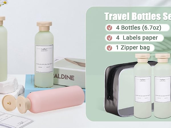 Travel Refillable Shampoo Bottles