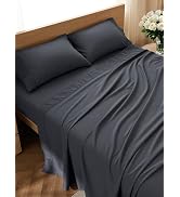 Bedsure Queen Sheet Set - 4 Pieces Soft Queen Size Sheets - Breathable & Cooling - Hotel Luxury -...