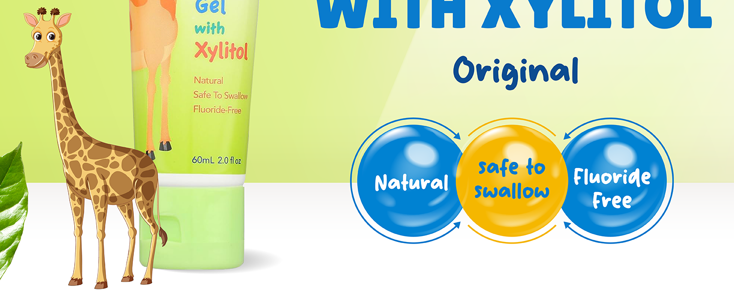kids toothpaste sensitive teeth natural fluoride free xylitol flavored toddlers flouride-free paste