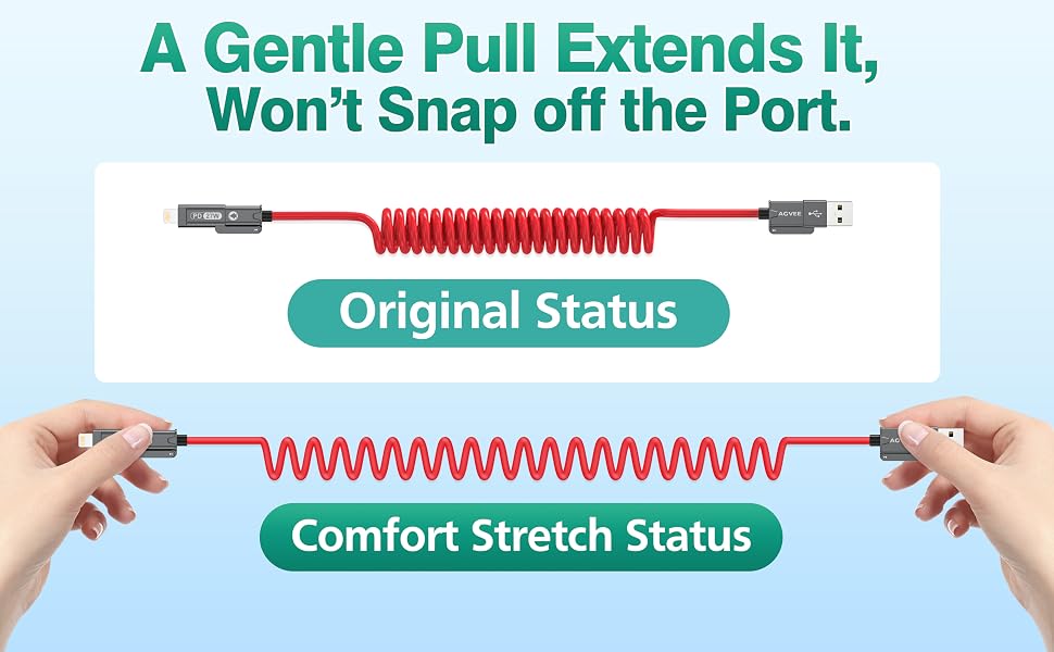 Soft Pull Coiled Cable