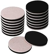 16 PCS Felt Furniture Sliders for Hardwood Floors, 3.5 Inch Reusable Felt Furniture Pads for Hard...