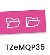 Brother Genuine P-touch TZeMQP35 Label Tape in cardboard pack: White on Berry Pink 12mm