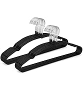 TOPIA HANGER Metal Hangers 20 Pack, Non Slip Clothes Hangers Space Saving, Heavy Duty Rubber Coat...