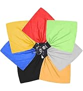 Camkix Cleaning Cloth with Open Bottom Pouch and Carabiner - 7 Pack - Pull Out Microfiber Cloth (...