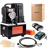 HZLZRZ Electric Hydraulic Pump Power Pack, Single Acting 110v/120v 10000 psi,Unit 2 Stage(1st Sta...