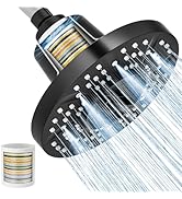 SR SUN RISE Filtered Shower Head with Filters, 20-Stage Shower Head Filter for Hard Water, High P...