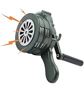 MAOPINER Handheld Air Raid Siren, 110db Hand Loud Crank Operated Air Raid Siren Home Self Protect...