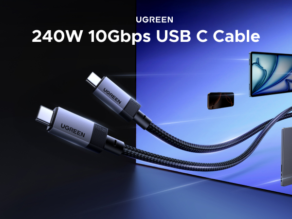 240W 10Gbps USB C Cable