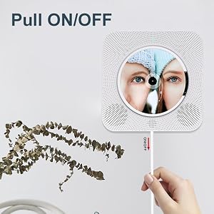 Wall Mountable CD Player Bluetooth Desktop CD Player Speakers