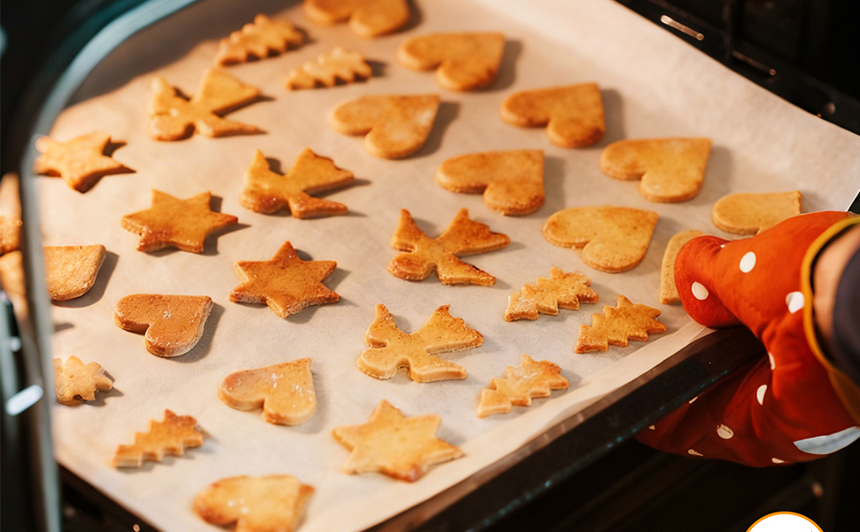 This deli paper is suitable for ovens, air fryers, microwave ovens, baking pan and steamers