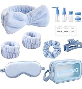 CWJCYTNSN 12 PCS Women Spa Headband and Wristband Set for Washing Face, Skincare Makeup Headband ...