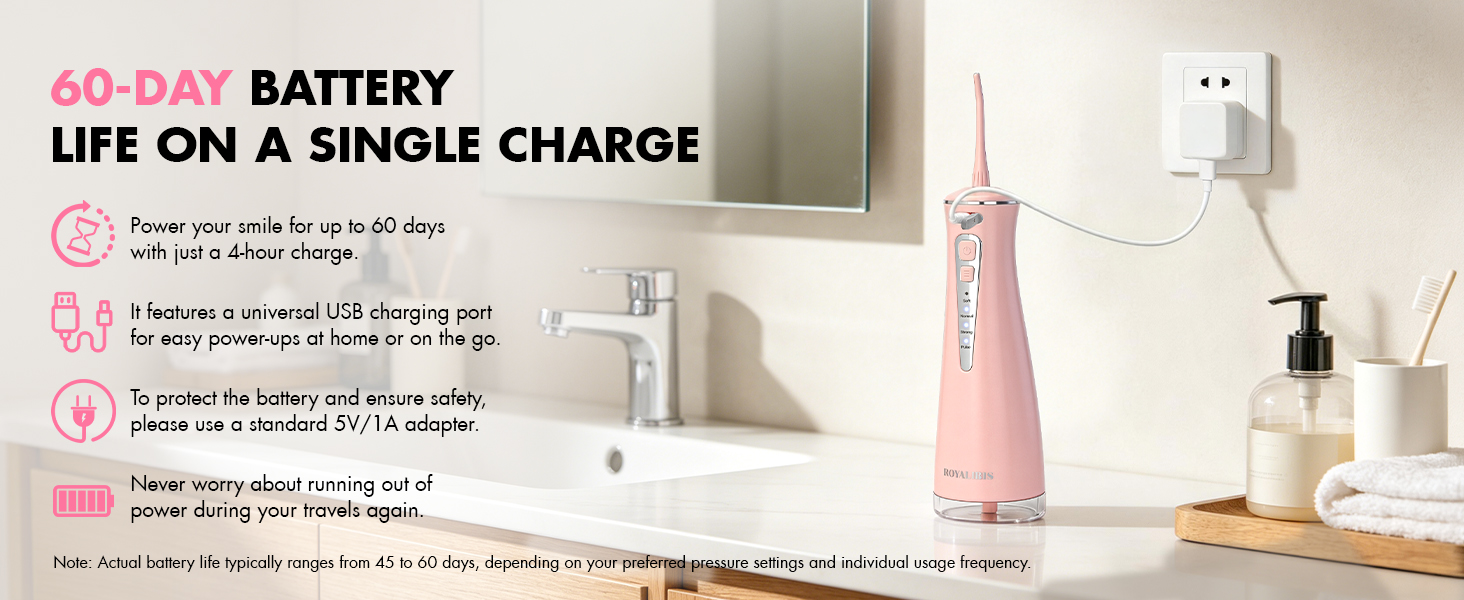 cordless water flosser rechargeable
