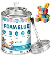 Foam Glue, Quick-Drying Styrofoam Glue, Super Strong Bonding, Transparent | Waterproof Foam Adhes...