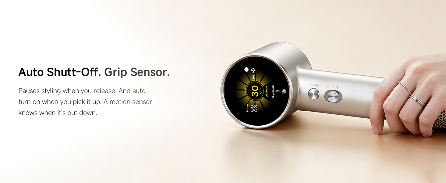 auto shut-off with grip sensor