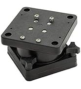 Scotty #1026 Swivel Pedestal Mount for All Downrigger Models,Black,Small