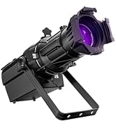 SHEHDS LEKO Profile Stage Spotlights LED Zoom 250W RGBW 4in1, 19° Angle, 2800K to 10,000K Par Ell...