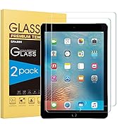 SPARIN 2 Pack Screen Protector Compatible with iPad 6th 5th Generation/iPad Pro 9.7, Tempered Gla...