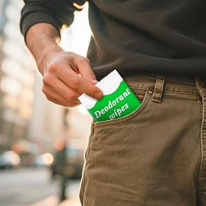 Travel Deodorant Body Shower Wipes
