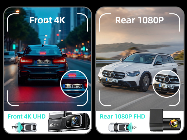 car dash cam front and back