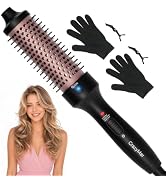 CrazyMar Ionic Thermal Brush, 1.5 Inch Heated Round Brush for Salon Result, 15s Fast Heat-Up Curl...