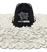 VKshop 4500 Pack White Rose Petals,Artificial Roses Flower Petals for Romantic Night,Valentine's ...
