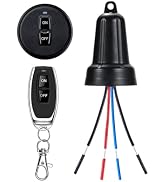 NEWNEWLIU 12v Waterproof Remote Switch,Mini Wireless Switch,DC5V/12V/24V/48V/10A Relay RF Remote ...