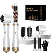 Hair Dryer Brush 5 in 1, Blow Dryer Brush Set with Air Curler Wrap Hair Styler, Negative Ionic Bl...