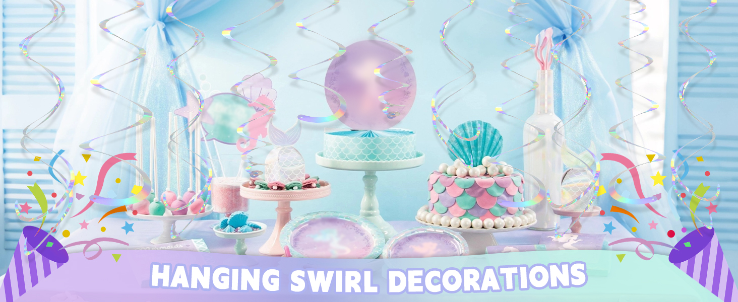 Hanging Swirl Decorations